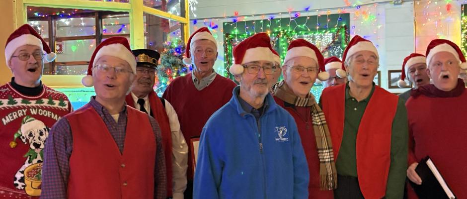 Caroling at CT Trolley Museum, East Windsor, CT